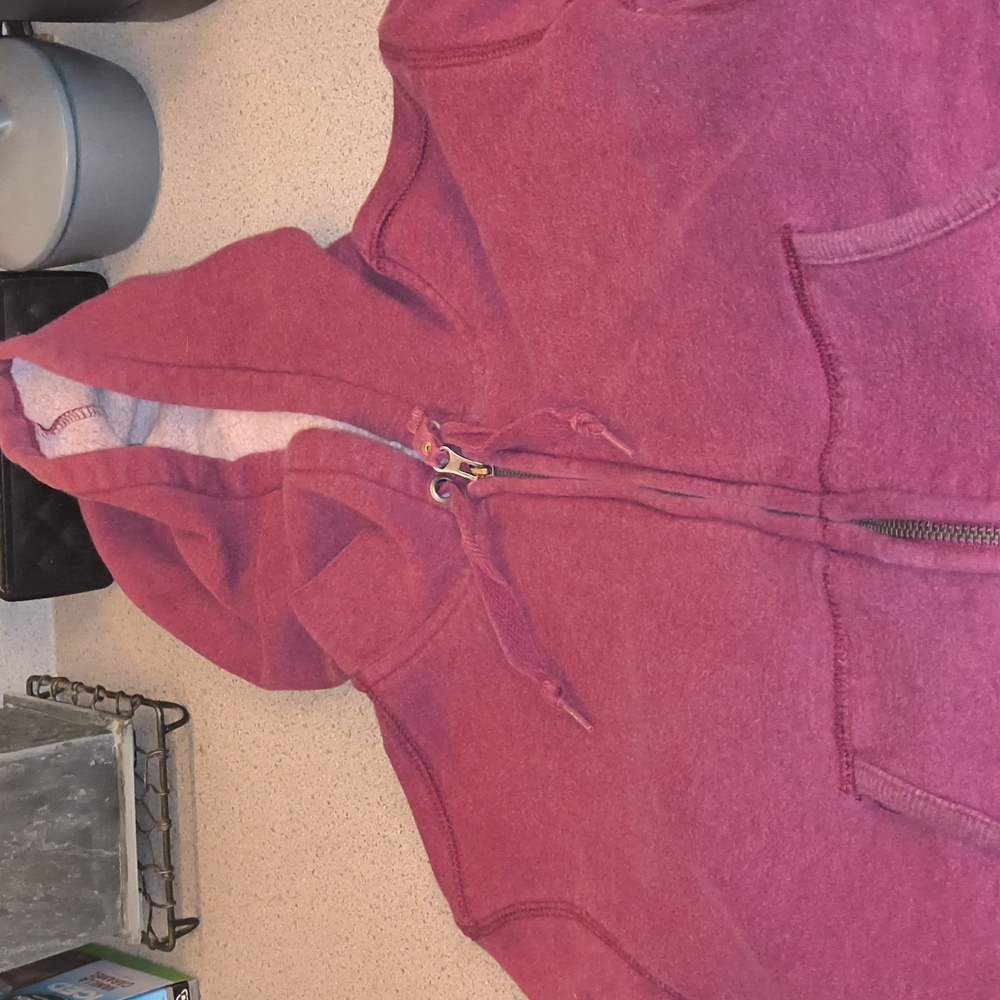 C9 By Champion Brand Women's Soft Stretchy Cropped Raspberry Hoodie